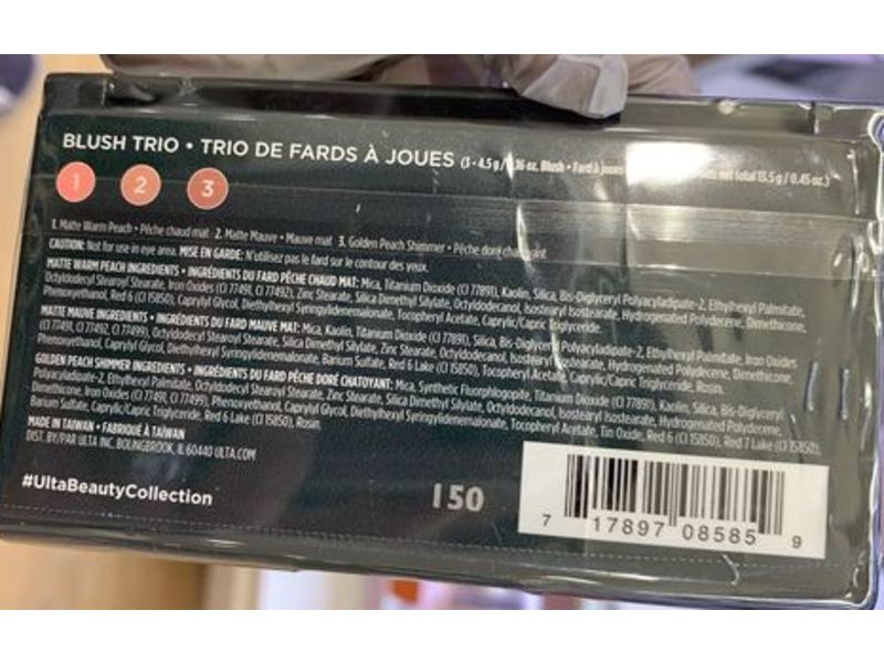 Ulta Beauty Blush Trio, Coral Crush, 4.5 g