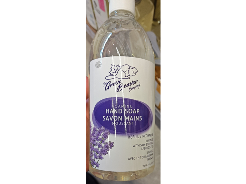 Green Beaver Foaming Hand Soap Refill, lavender, 26 fl oz/770 mL