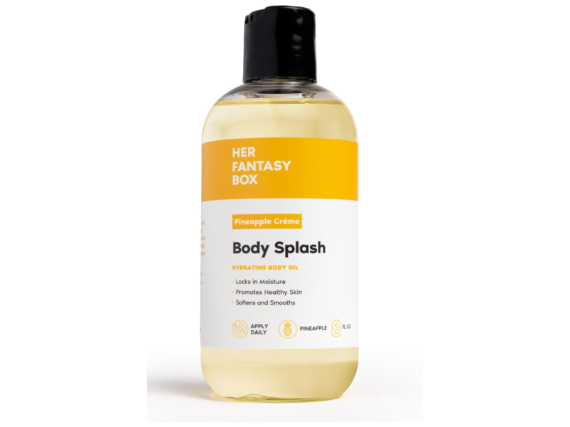 Her Fantasy Box Body Pineapple Creme Splash Hydrating Body Oil, 8 fl oz