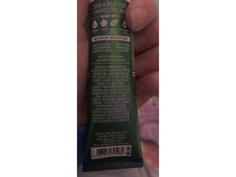 Bath & Body Works Shea Hand Cream, Vanilla Bean Noel, 1 fl oz/29 mL