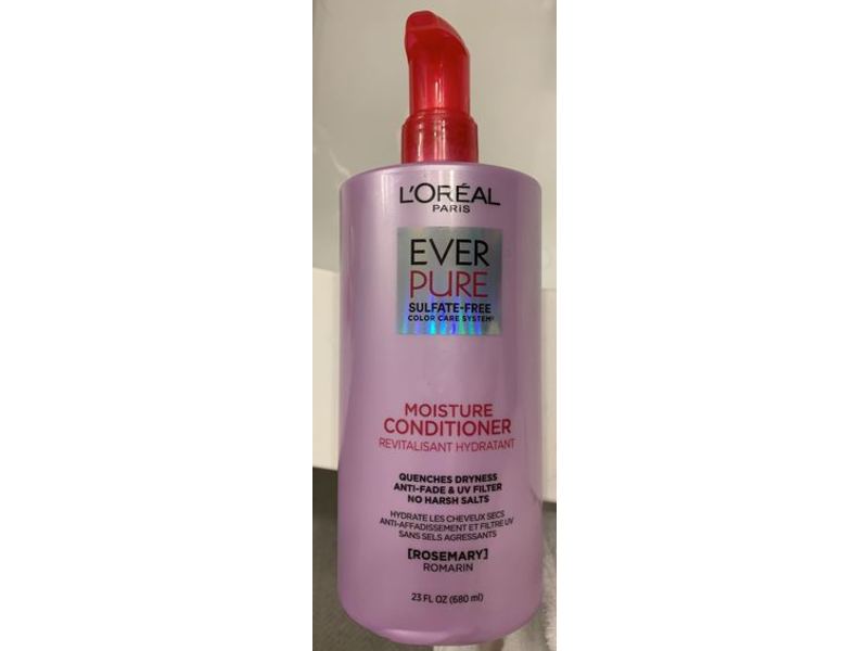 L'Oreal Paris Ever Pure Moisture Conditioner, Rosemary, Sulfate-Free, 23 fl oz/680 mL