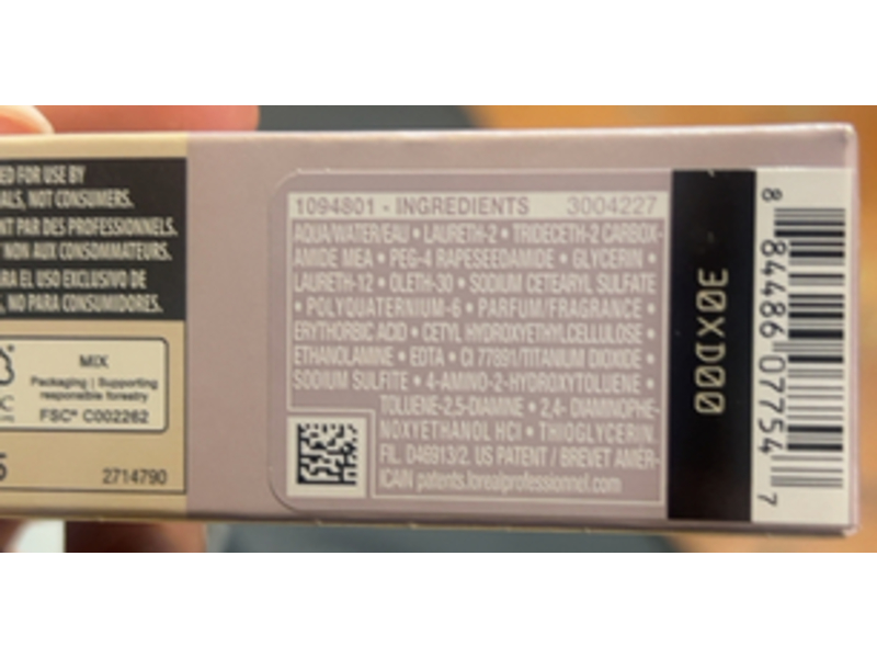 L'oreal Professionnel Paris Acidic Demi - Permanent Gel - Creme Hair Color, Dia Light 9.02, 1.7 oz/48 g