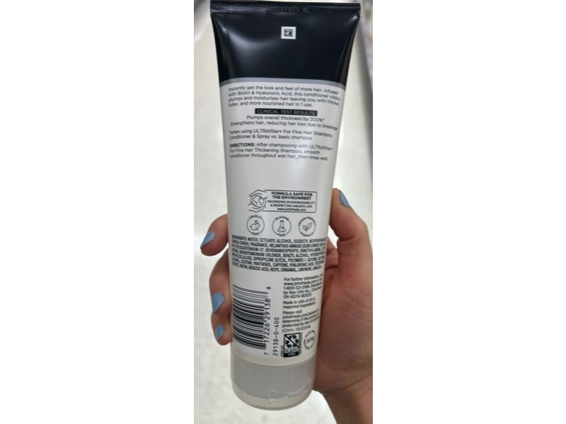 John Frieda Ultra Filler+ Thickening Conditioner, 8.3 fl oz/245 mL