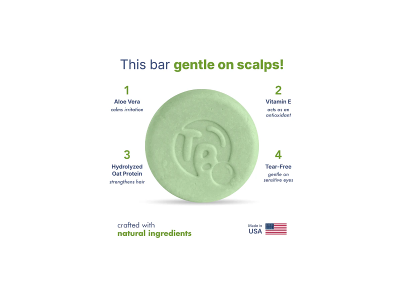 Tree Bottle Kids Shampoo Bar, Fizzy Green, 4.5 oz/115 g, Pack Of 2