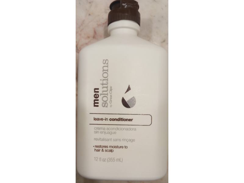 Great Clips Solutions Men's Leave-In Conditioner, 12 fl oz/355 mL