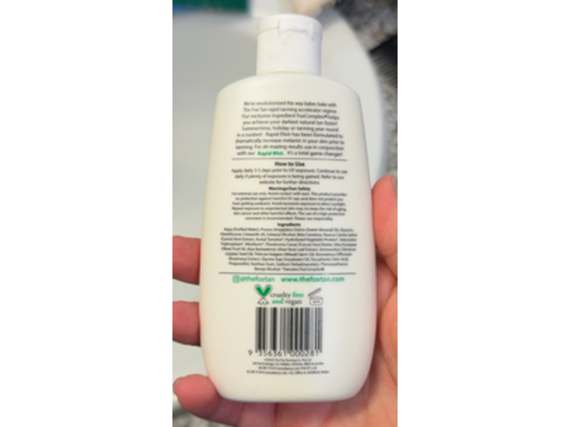 The Fox Tan Rapid Elixir, 4 fl oz/120 mL