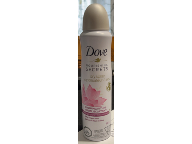 Dove Nourishing Secrets Dry Spray Glowing Ritual, Lotus Flower Scent, 107 g