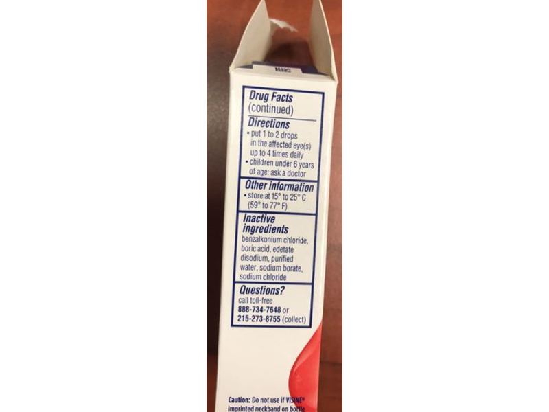 Visine Original Redness Relief, 1/2 fl oz/15 mL