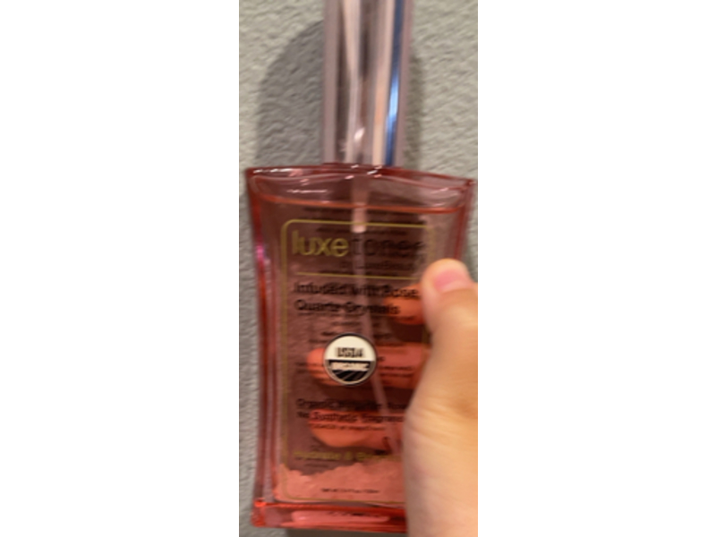 Luxe Beauty Toner Infused with Rose Quartz Crystals, 3.4 fl oz/100 mL