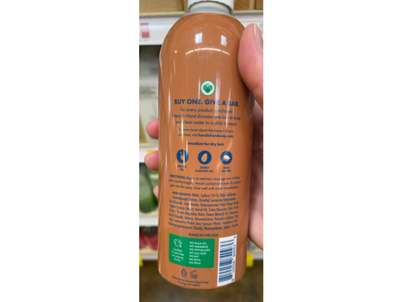 Hand In Hand Repair Shampoo, Almond Creme, 12 fl oz/354 mL