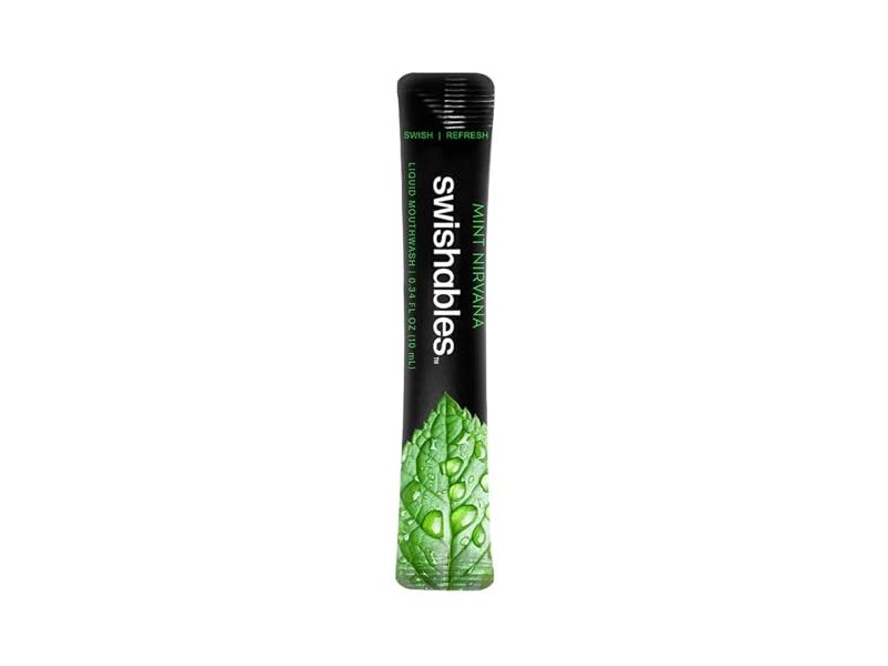 Swishables Liquid Mouthwash Sticks, Mint Nirvana, 0.34 fl oz/10 mL, 5 Count