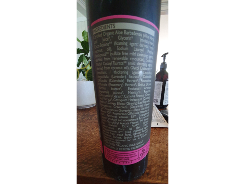 Everescents Organic Rose Shampoo, 33.8 fl oz/1 L