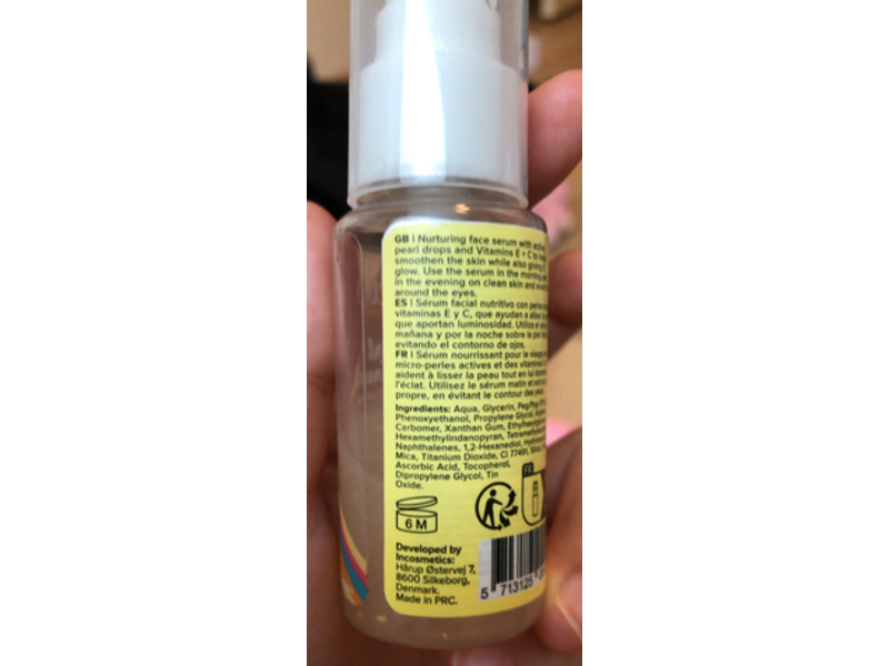 Icas Pearl Face Serum, Vitamin E + C, 1fl oz/30 mL