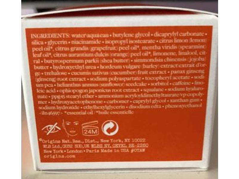 Origins Ginzing Oil-Free Energy-Boosting Gel Moisturizer, 1 oz/30 mL