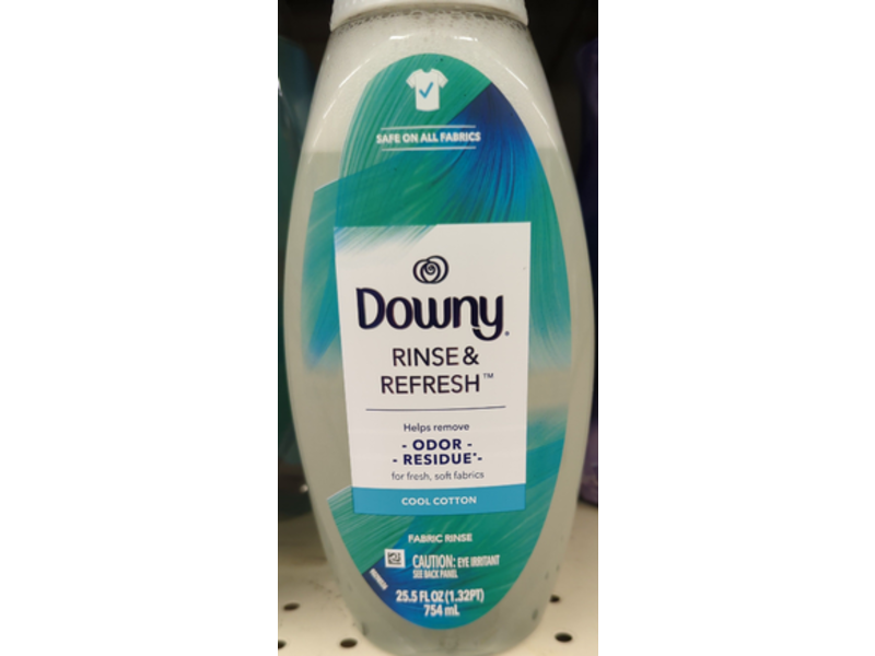 Downy Liquid Rinse & Refresh Fabric Rinse, Cool Cotton Scent, 25.5 fl oz