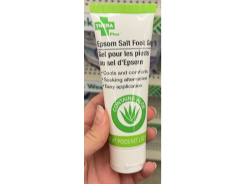 Thera Plus Epsom Salt Foot Gel, Aloe, 2 oz/60 g, Pack Of 3