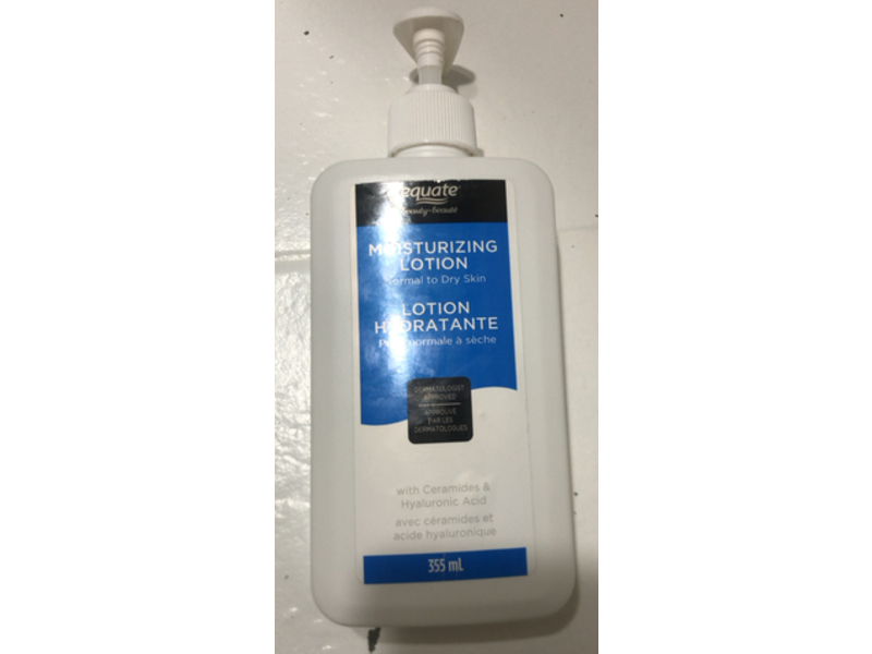 Equate Moisturizing Lotion, Ceramides & Hyaluronic Acid, 355 mL