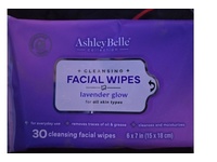 Ashley Belle Collection Cleansing Facial Wipes, Lavender Glow, 30 Count - thumbnail 2
