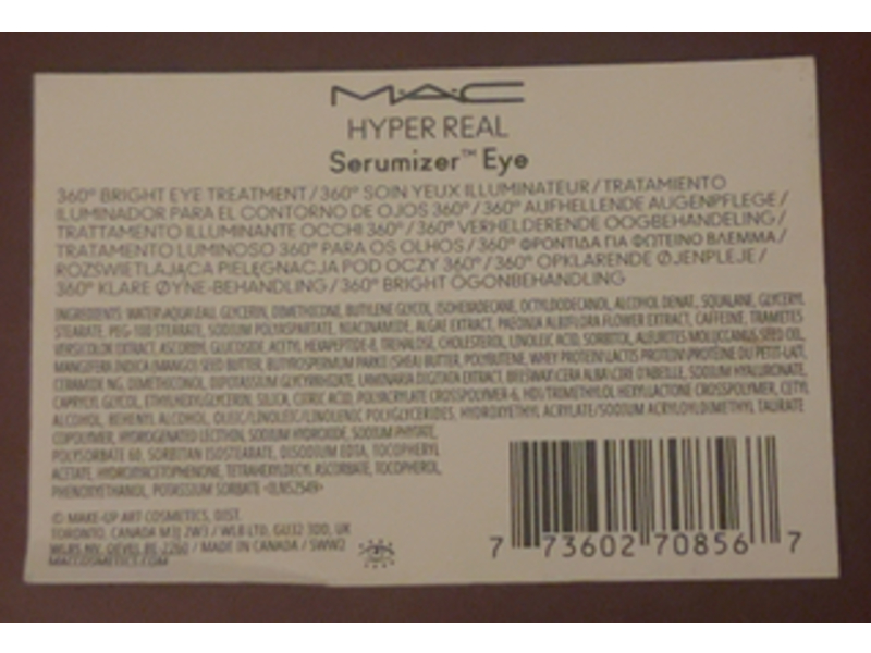 M.A.C Hyper Real Serumizer Eye 360° Bright Eye Treatment