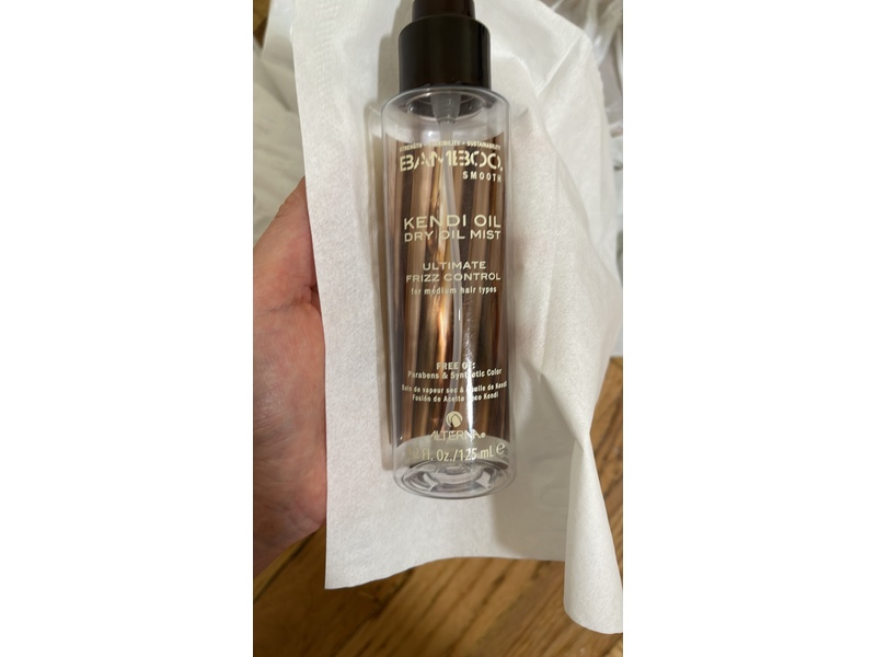 Alterna Bamboo Smooth Ultimate Frizz Control Dry Oil Mist, Kendi Oil, 1.2 fl oz/125 mL