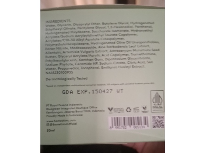 Somethinc Calm Down Skinpair R-Cover Cream, 50 mL