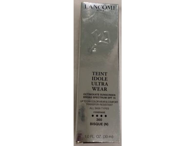 Lancome Teint Idole Ultra Wear 24H Long Wear, SPF 15, 360 Bisque N, 1 fl oz/30 mL