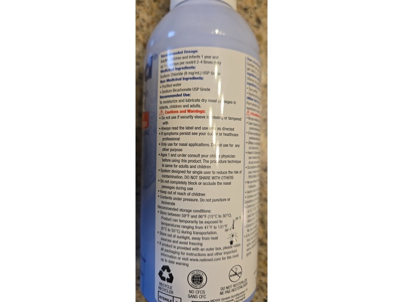 Neil Med Nasa Mist Saline Spray, 6.3 oz/177.5 g, Pack Of 3