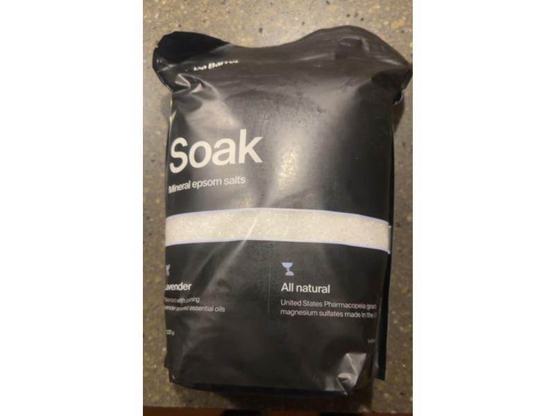 Ice Barrel Soak Mineral Epsom Salt, Lavender, 2.72 kg