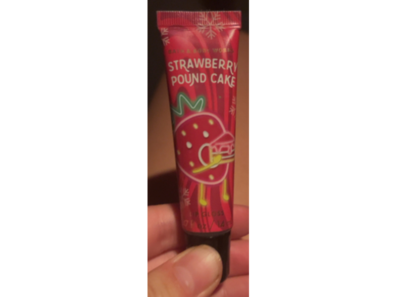 Bath & Body Works Lip Gloss, Strawberry Pound Cake, 0.47 oz/14 mL