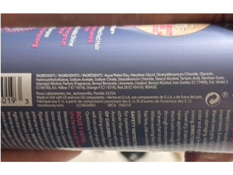 Roux Fanci-Full Instant Hair Color, 19 Sweet Cream, 15.2 fl oz/450 mL