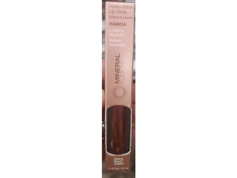 Mineral Fusion Hydro-Shine Lip Gloss, Rabida, 0.15 fl oz/4.5 mL