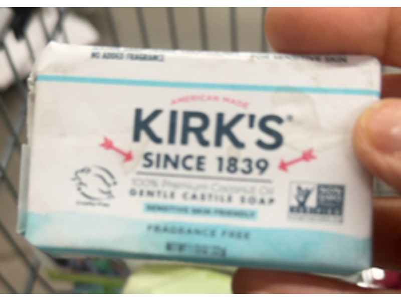 Kirk's Gentle Castle Soap, Coconut Oil, 1.13 oz/32 g