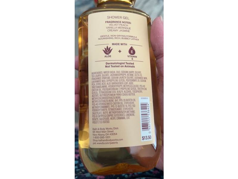 Bath & Body Works Hope Shower Gel, Winter Peach Marshmallow, 10 fl oz/295 ml