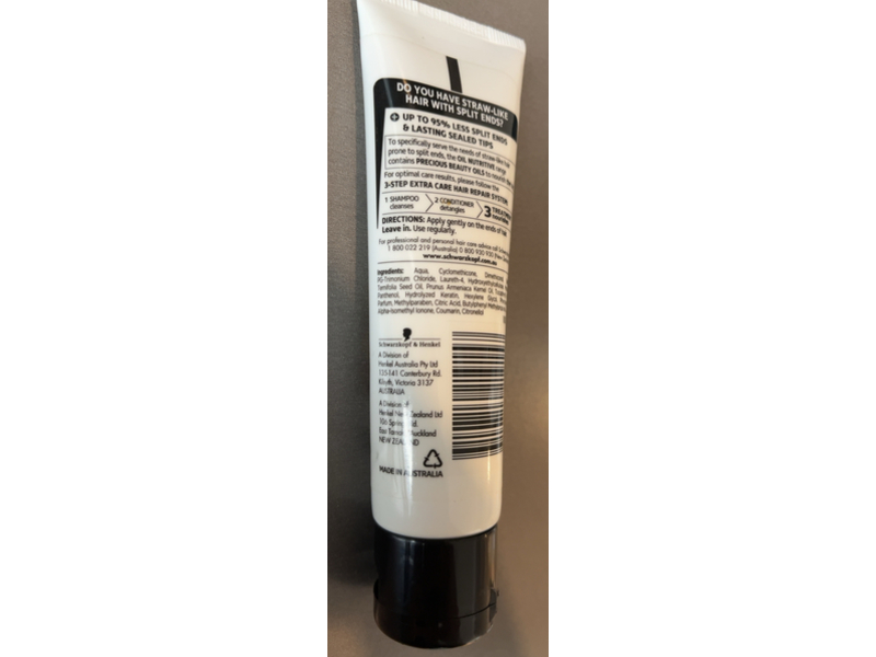 Schwarzkopf Extra Care Splitends Serum Oil, Keratin, 50 mL