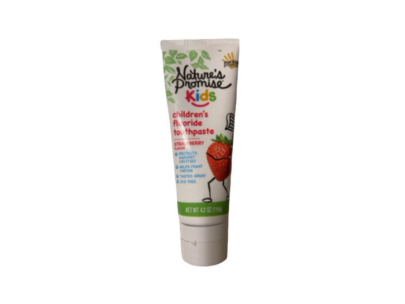 Nature's Promise Kids Fluoride Toothpaste, Strawberry Flavor, 4.2 fl oz/119 g