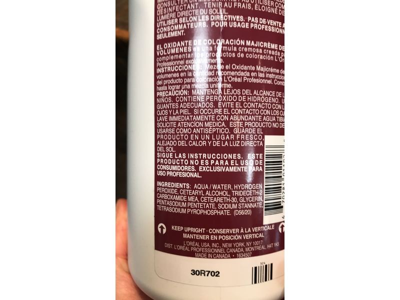 L'Oreal Paris Maji Creme Developer Developer Lotion, 20 Volume, 33.8 oz/1000 m