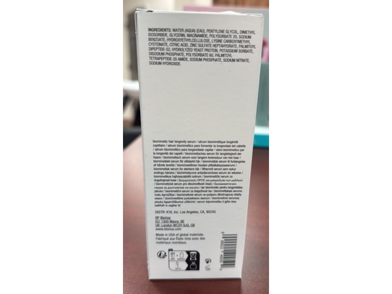 K18 Biomimetic Hairscience Future Iq Hair Longevity Serum, 3.04 fl oz/90 mL