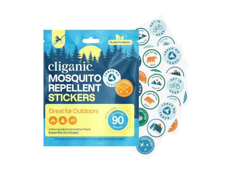Cliganic Mosquito Repellent Patches, 0.008 oz, 90 Count