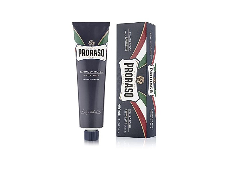 Proraso Proctective Shaving Cream, Aloe Vera & Vitamin E, 5.2 oz/150 mL