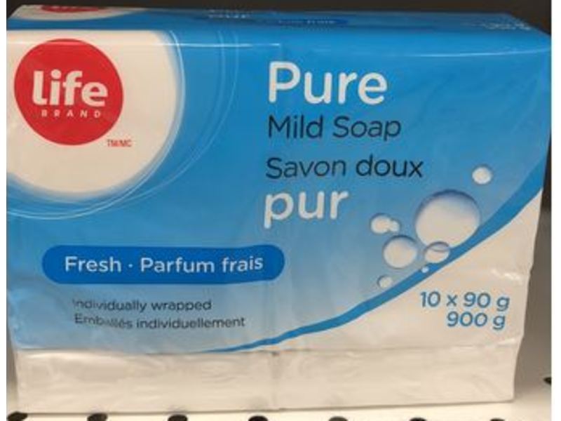 Life Brand Pure Mild Soap, Fresh, 900 g
