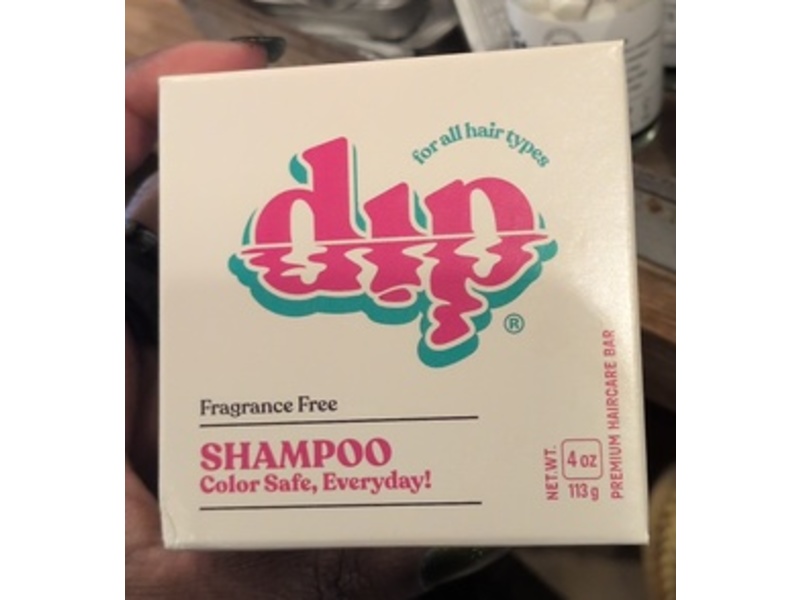 Dip Premium Haircare Shampoo Bar, Fragrance Free, 4 oz/113 g