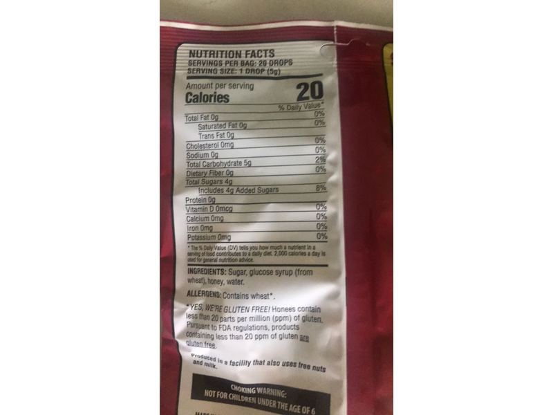 Honees Honey Filled Cough Drops, 3.5 oz (100 g)