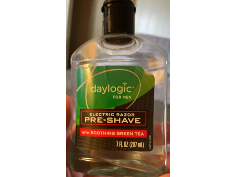 Daylogic Electric Razor Pre-Shave, Green Tea, 7 fl oz/207 mL