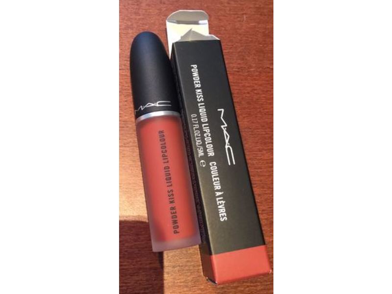 M.A.C Powder Kiss Liquid Lipcolour, Devoted To Chilli, 0.17 fl oz/5 mL