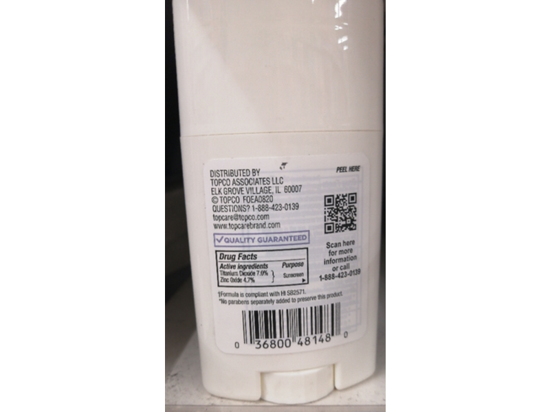 Topcare Everyday Mineral Sunscreen Stick, SPF 50, 1.5 oz/42 g