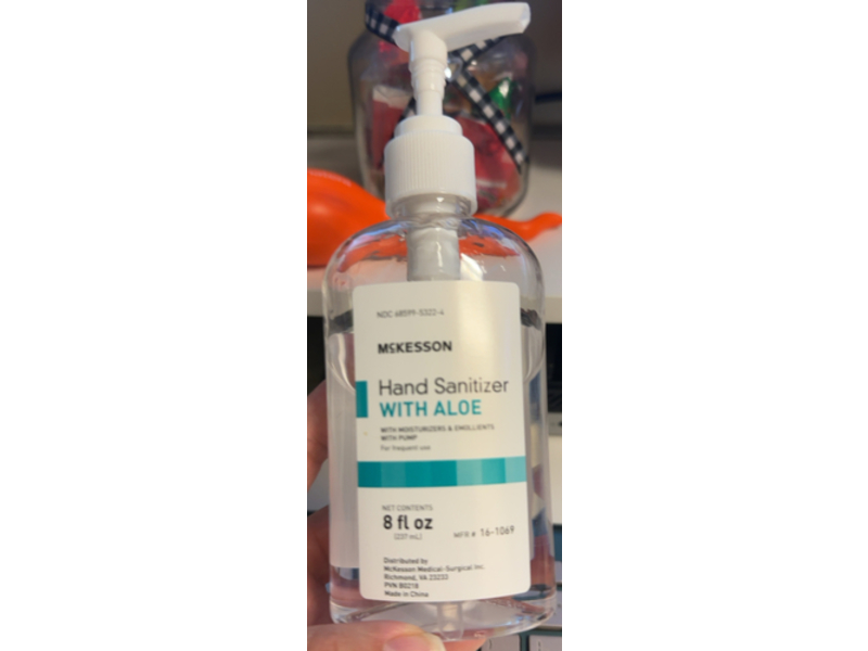 McKesson Hand Sanitizer with Aloe, 8 fl oz/237 mL