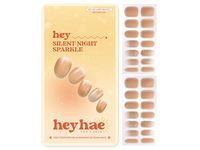 Heyhae Solar Cured Gel Nail Strips, Hey, Silent Night Sparkle, 28 Count - thumbnail 1