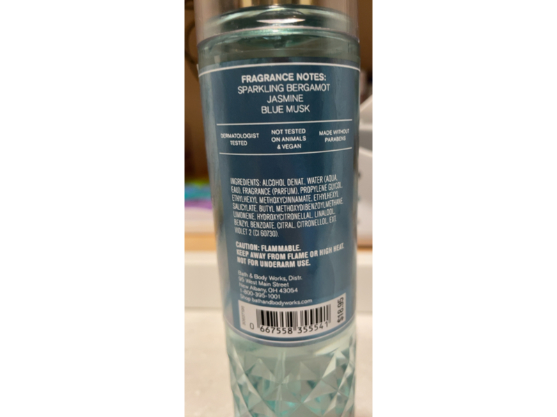 Bath & Body Works Fine Fragrance Mist, Underwater Oasis, 8 fl oz/236 mL