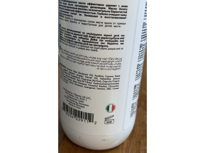 Waxness Spa Choice Post Waxing Residue Removing Oil, Argan, 16.9 fl oz/500 mL