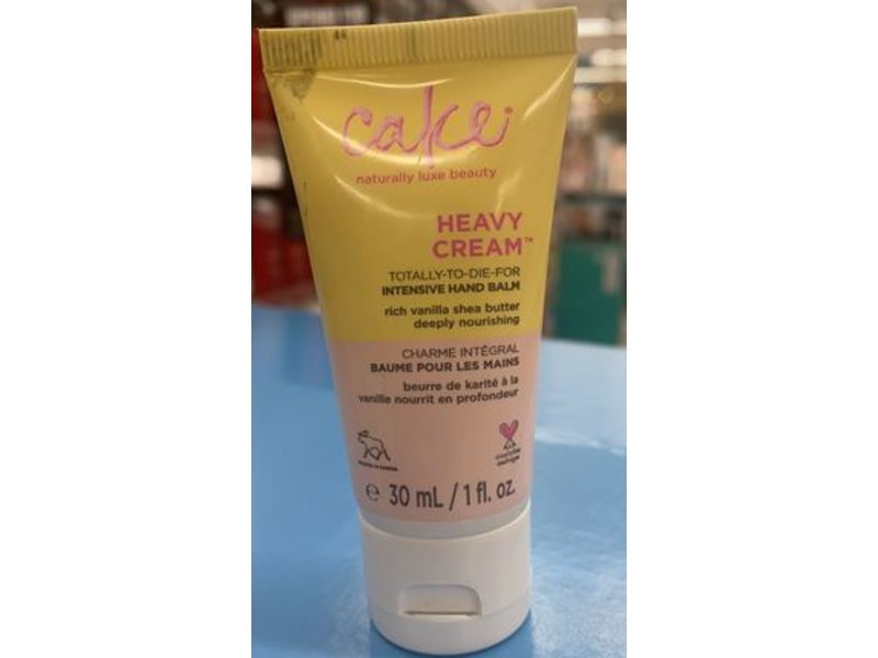 Cake Heavy Cream Intensive Hand Balm, Rich Vanilla & Shea Butter, 1 fl oz/30 mL